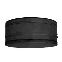 Twin Wall Tee Cap dia 150mm - Black